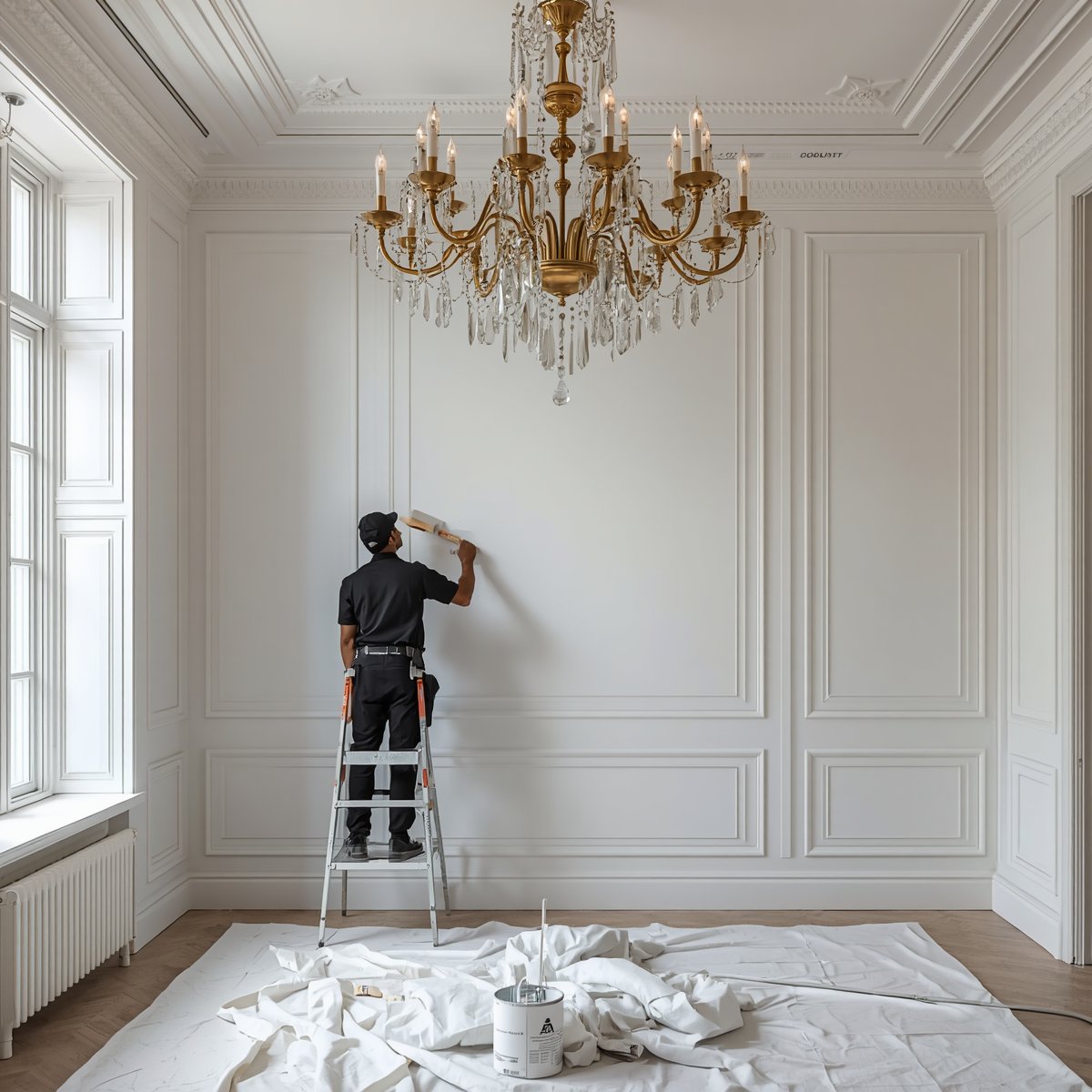 Professional painting in luxury home
